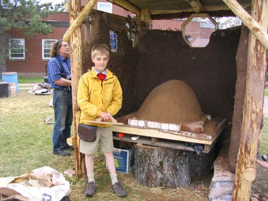 Natural Building program on Youth Day, June 20, 2005