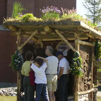 Natural Building program on Youth Day, June 20, 2005